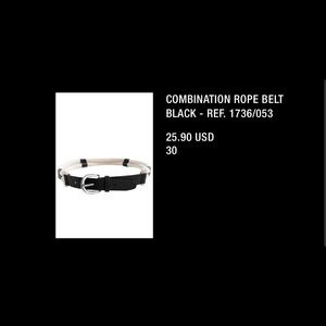 Zara combination rope belt